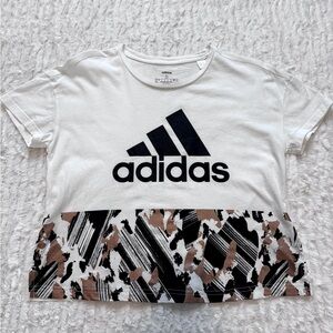 Adidas Women’s White, Black, Copper Graphic T-Shirt
